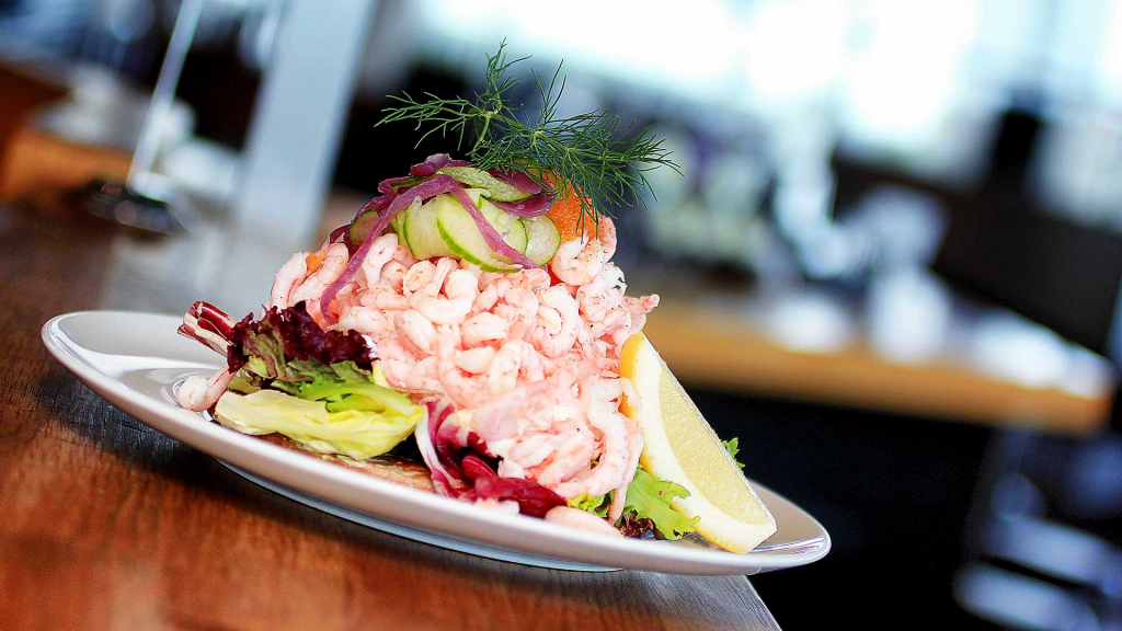 King size shrimp sandwich på Gothia Towers