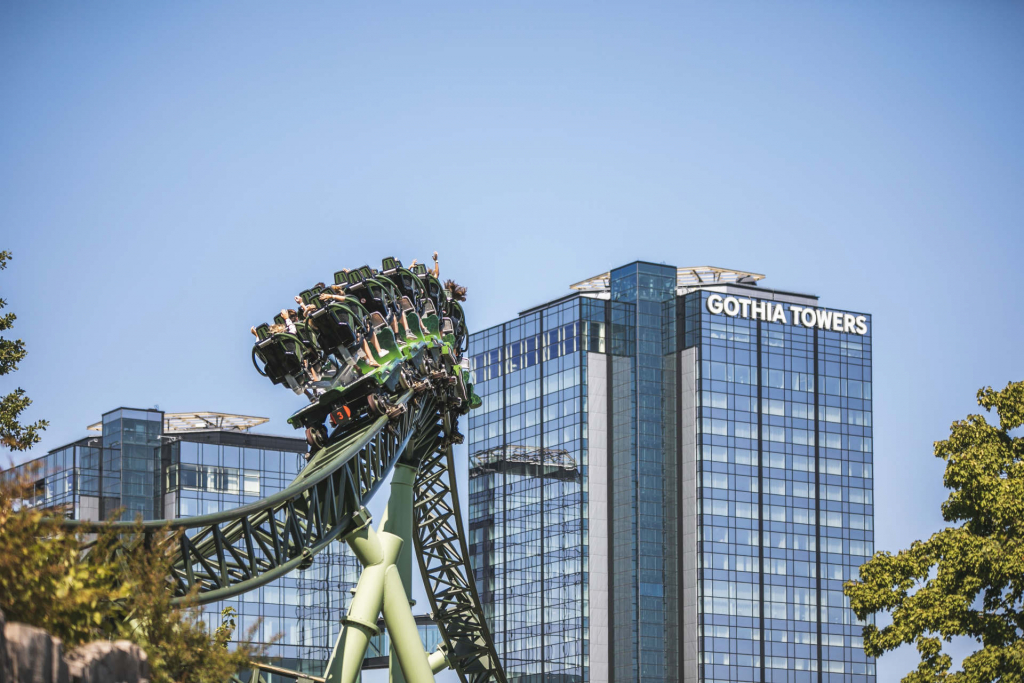 Bo närmast Liseberg på Gothia Towers