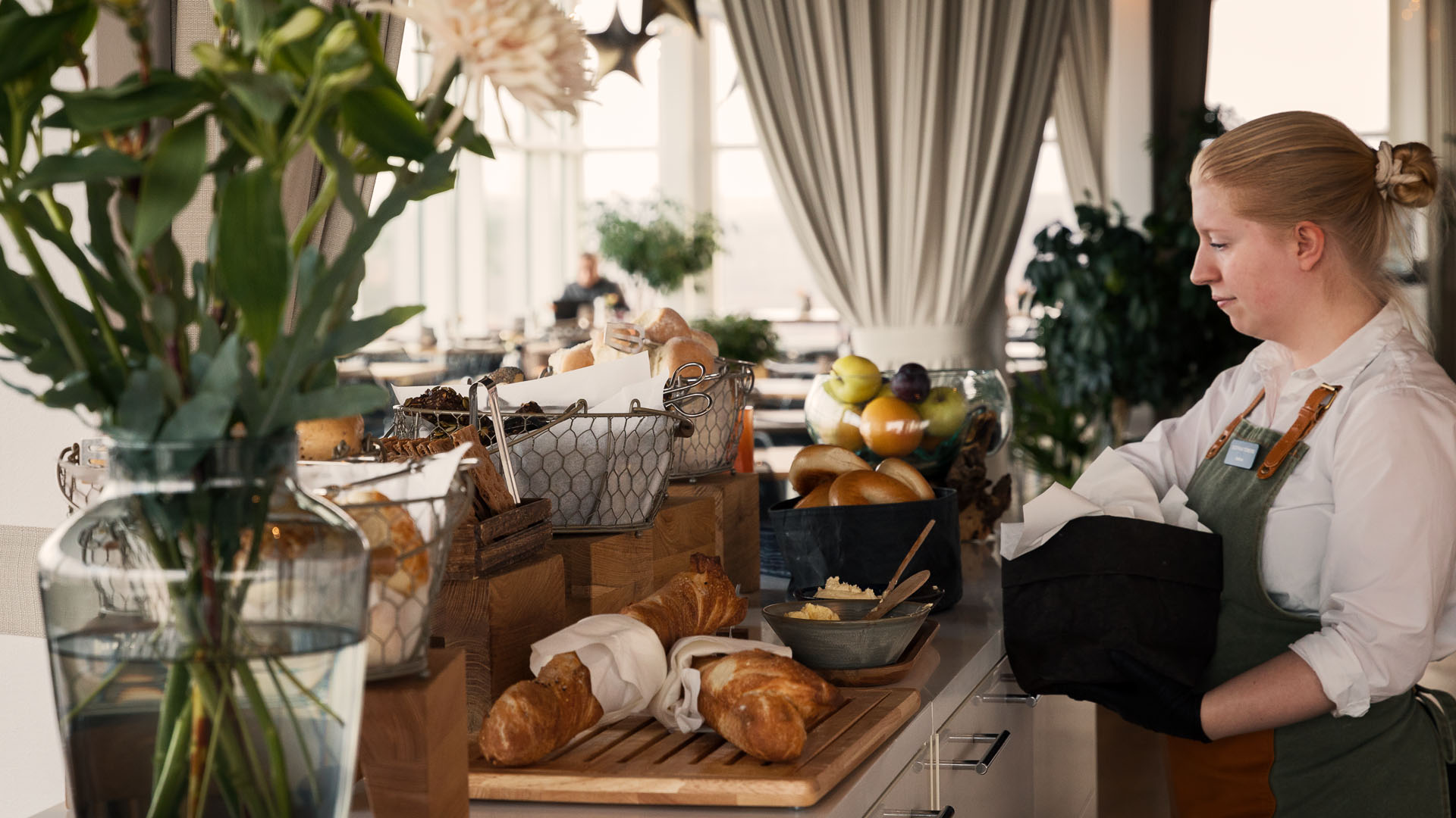 Hotellfrukost med utsikt på Gothia Towers i Göteborg