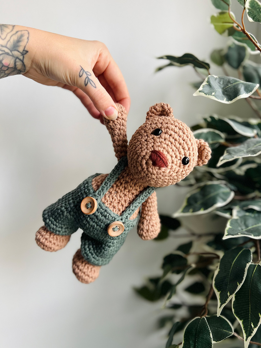 En virkad nallebjörn