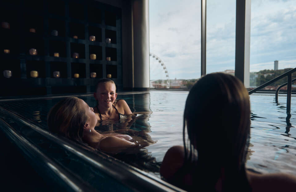 Barn på spa