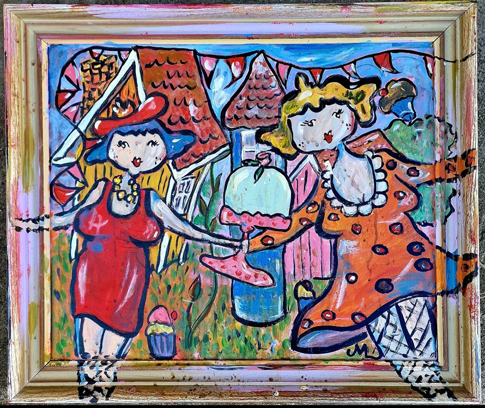 Tavla av konstnär Malin Leijonberg